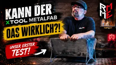 YouTube-Thumbnail „Kann der xTool MetalFab das wirklich?! Unser erster Test“